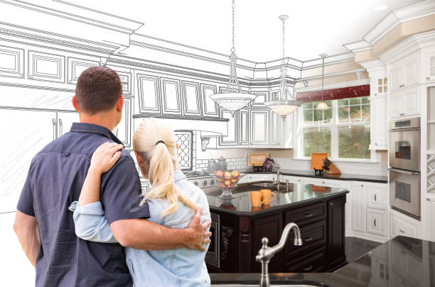 Custom kitchen cabinets installed in a Buffalo home
